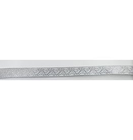 Cloakmakers.com Formal Vine Trim, Silver on White