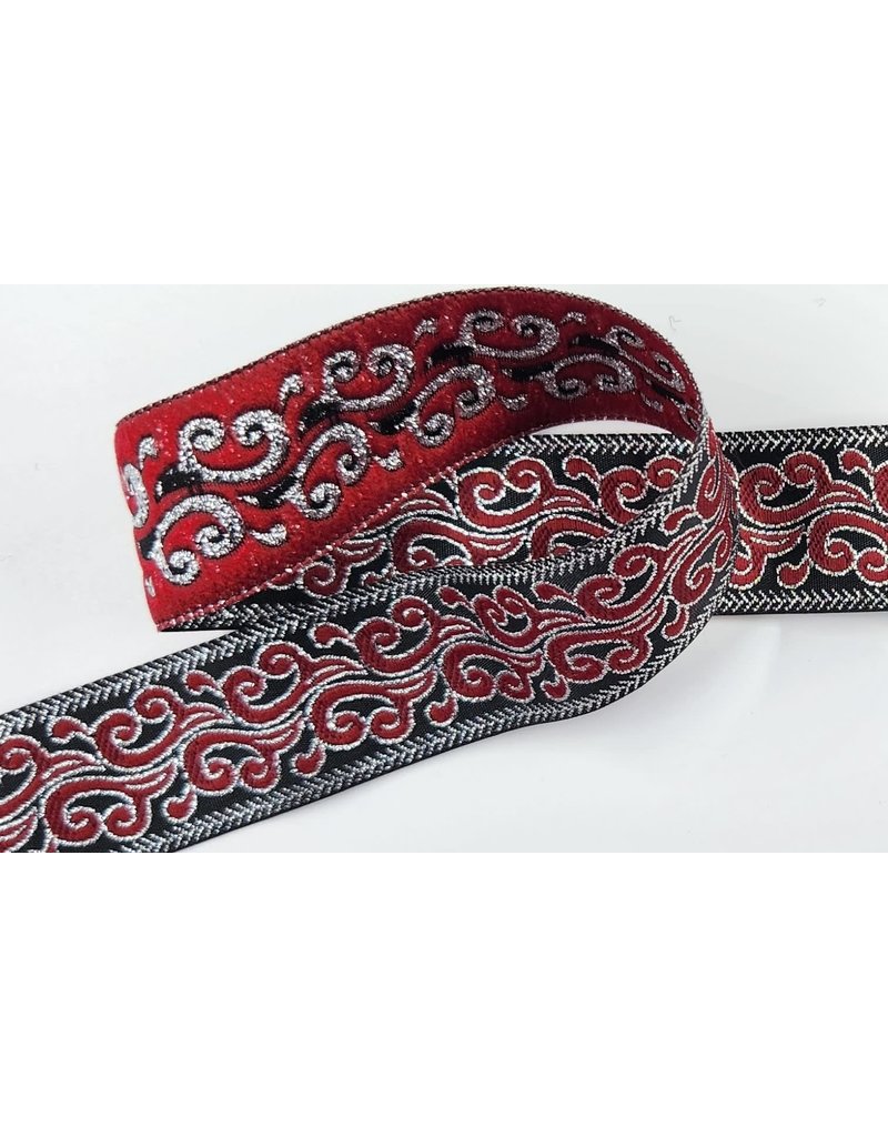 Cloakmakers.com Red Smoke Silver Border