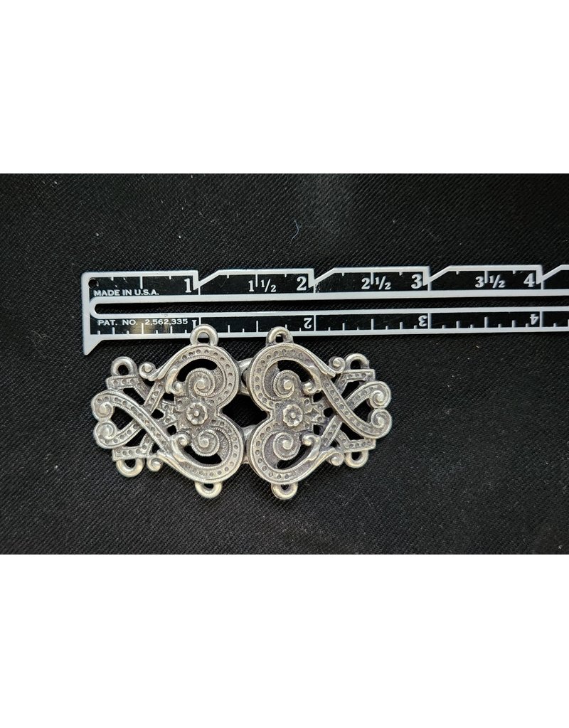 Cloakmakers.com Byzantine Swirls Cloak Clasp - Pewter