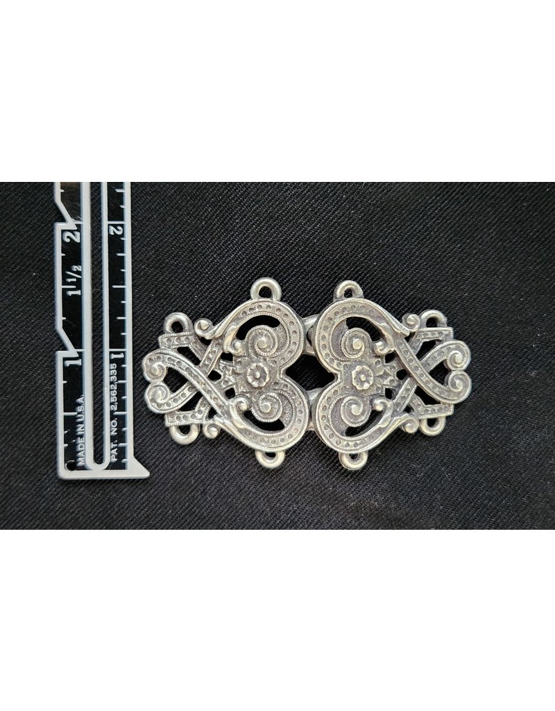 Cloakmakers.com Byzantine Swirls Cloak Clasp - Pewter