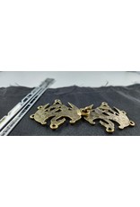 Cloakmakers.com Celtic Dragons Cloak Clasp - Bronze Tone Plated