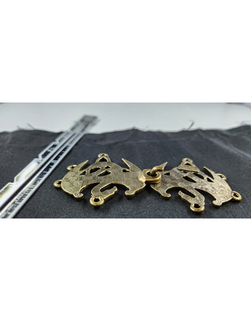 Cloakmakers.com Celtic Dragons Cloak Clasp - Bronze Tone Plated