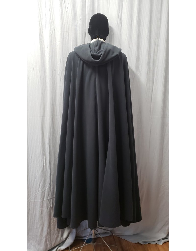 Cloak and Dagger Creations 4857 - Long Black Double Velour Fleece Cloak