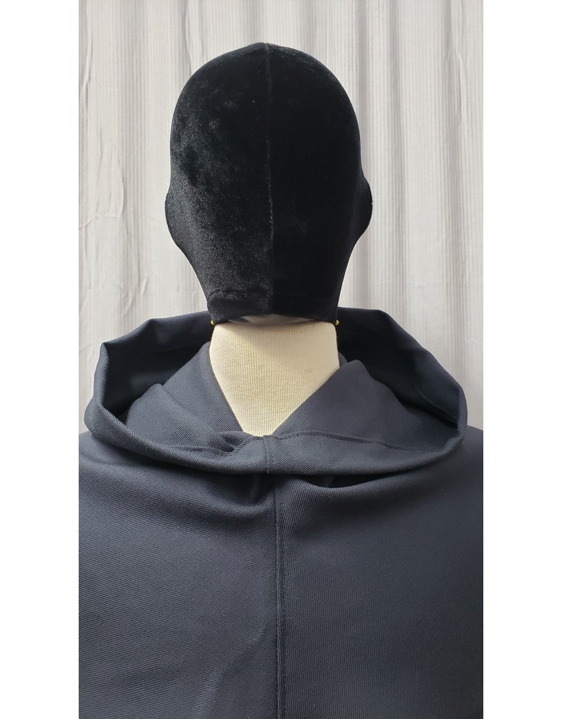 Cloakmakers.com H362 - Steel Grey Washable Wool Hooded Cowl