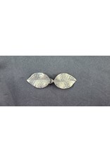 Cloakmakers.com Shadbury Leaf Cloak Clasp - Silver Tone Plated