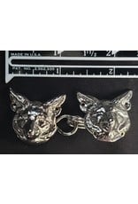 Cloakmakers.com Fox Hook & Eye Cloak Clasp - Silver Tone Plated