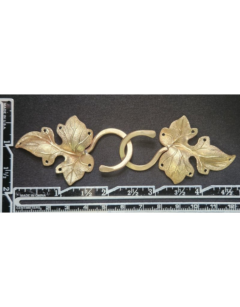 Cloakmakers.com Ivy, Curly with J-Hook Cloak Clasp - Raw Bronze