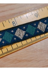 Cloakmakers.com Alternating Diamonds, Blue/Gold/Green Trim - DISCONTINUED