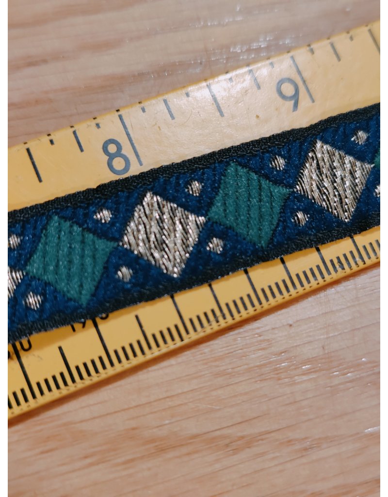 Cloakmakers.com Alternating Diamonds, Blue/Gold/Green Trim - DISCONTINUED