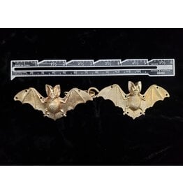 Cloakmakers.com Bats Cloak Clasp -Raw Jewelers Brass