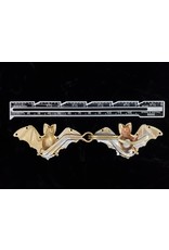 Cloakmakers.com Bats Cloak Clasp -Raw Jewelers Brass