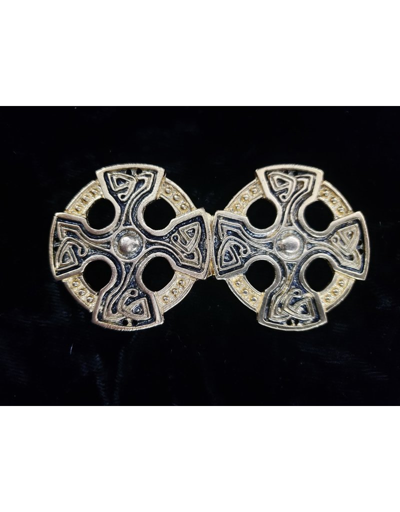 Cloakmakers.com Celtic Cross Cloak Clasp - Gold Plate