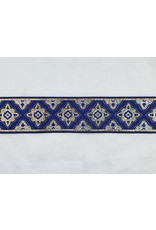 Cloakmakers.com Amravati Trim, Blue/Silver/Gold