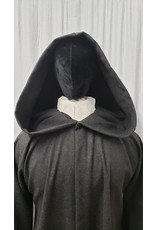 Cloakmakers.com R520 - Dark Charcoal Grey Wool Traveler's Robe w/Pockets