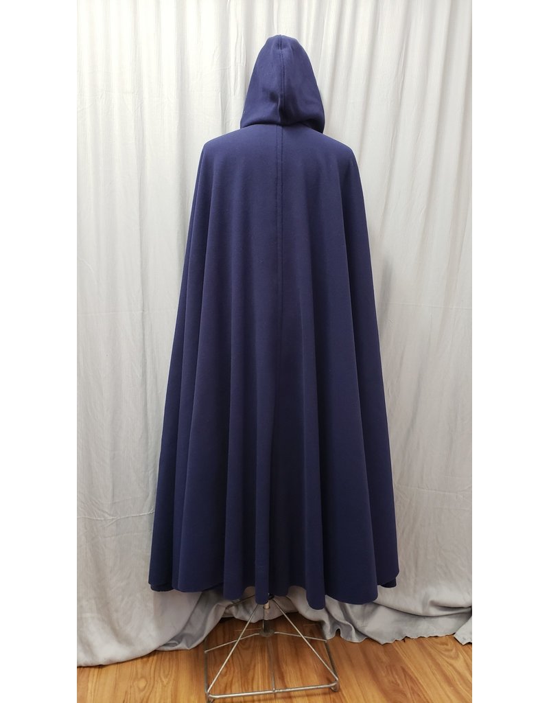 Short Fleece Cloak Blue Full Circle Cloak Cape With Hood 