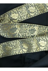 Cloakmakers.com Germanic Vine Trim, Bronze on Grey, Reversible