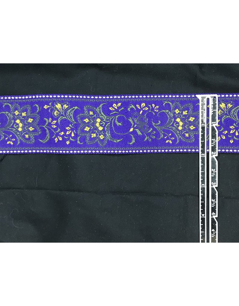Cloak and Dagger Creations Purple Paisley Passion Flower Trim