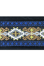 Cloakmakers.com Bordered Diamonds - White, Amber and Dark Blue