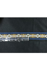 Cloakmakers.com Bordered Diamonds - White, Amber and Dark Blue