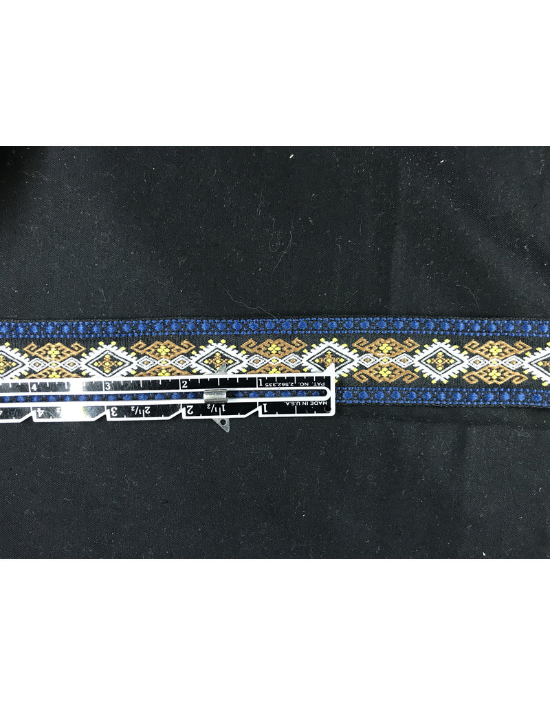 Cloakmakers.com Bordered Diamonds - White, Amber and Dark Blue