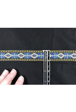 Cloakmakers.com Bordered Diamonds - White, Light Blue and Amber