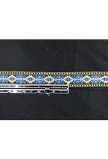 Cloakmakers.com Bordered Diamonds - White, Light Blue and Amber