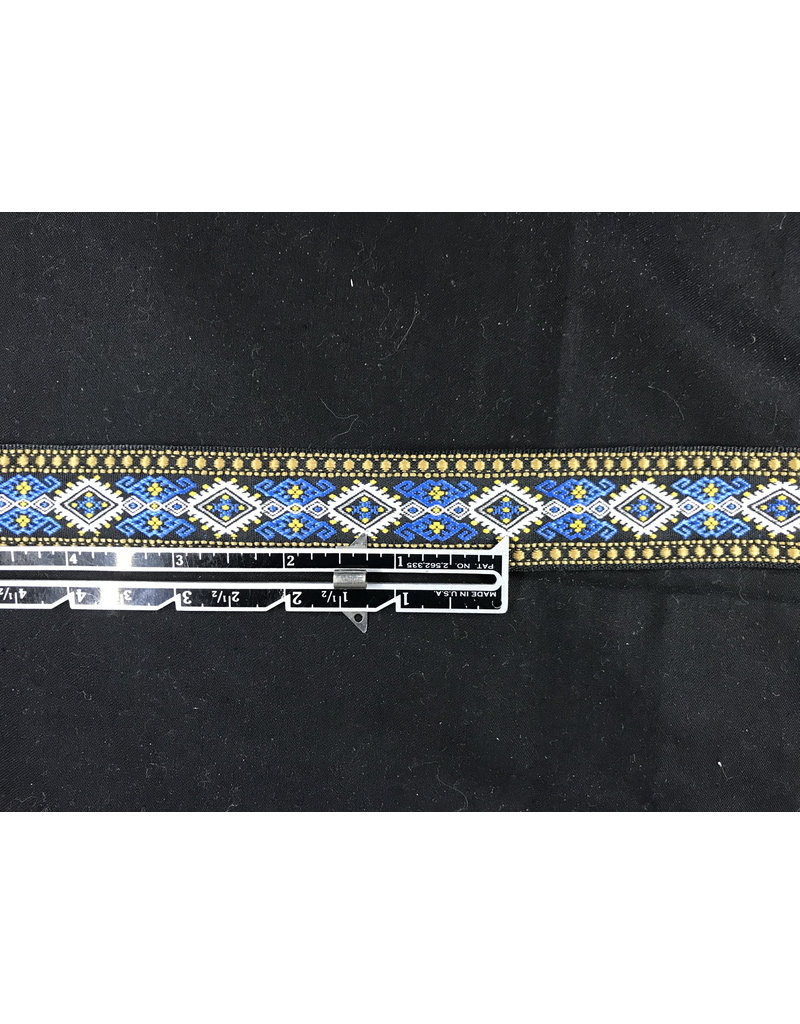 Cloakmakers.com Bordered Diamonds - White, Light Blue and Amber