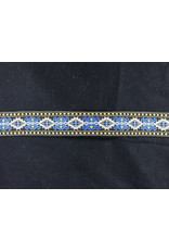 Cloakmakers.com Bordered Diamonds - White, Light Blue and Amber