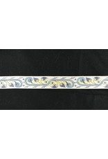 Cloakmakers.com Elven Faerie Trim - Greys and Yellow on Pink