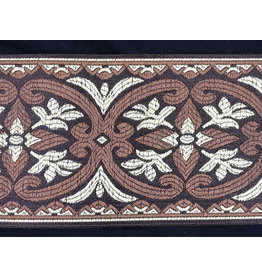 Cloakmakers.com Coptic Sun Cross Wide, Early Period, Brown and Cream on Black