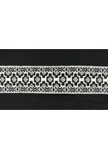 Cloakmakers.com Early Period Woven Trim - Blackwork Crosses