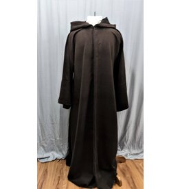 Cloak and Dagger Creations R522 - Dark Brown Wool Jedi Robe w/Pockets
