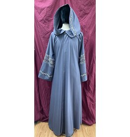 Cloak and Dagger Creations R523 - Trimmed Grey Traveler's Robe with Pockets