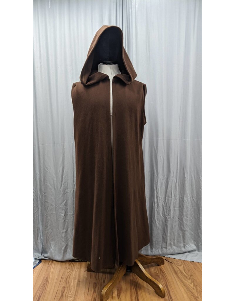 Cloakmakers.com R527 - Washable Extra Large Brown Jedi Vest w/Pockets