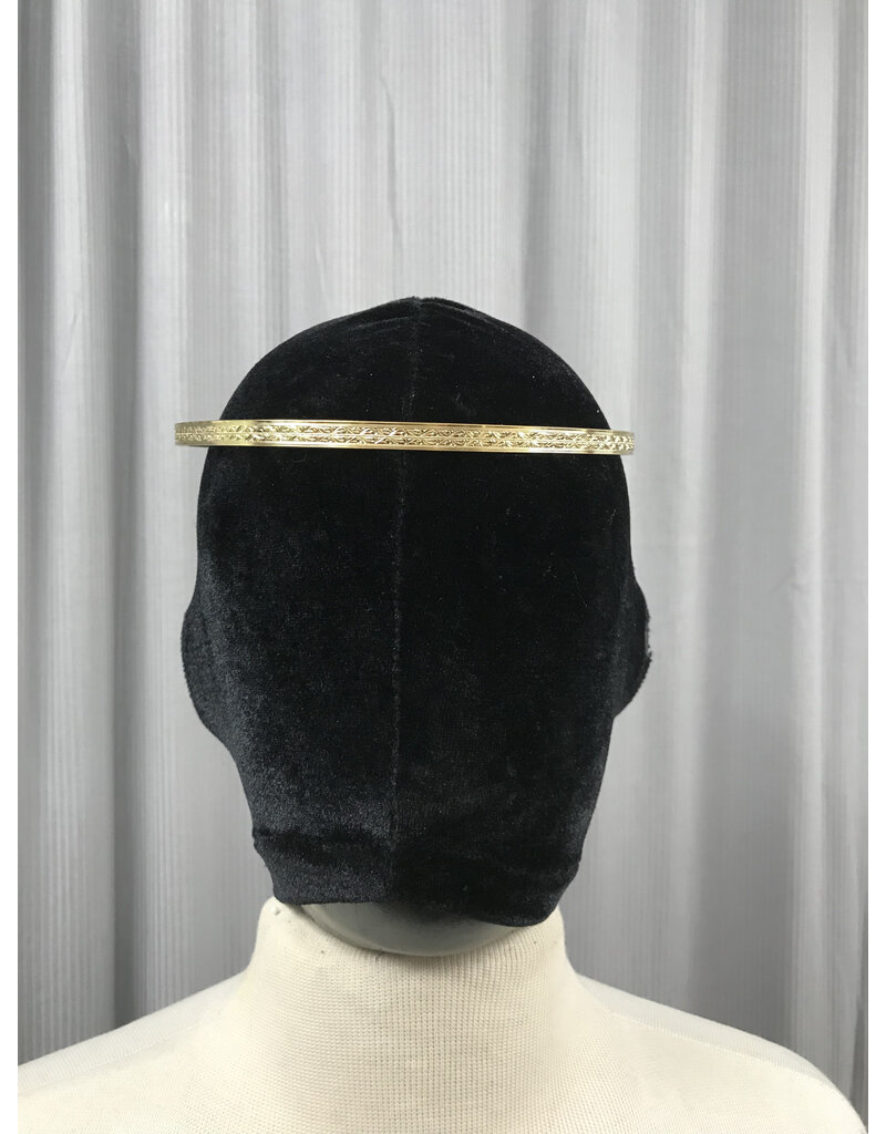 Cloakmakers.com Spiral Center Band Circlet, Unisex - Gold Plated