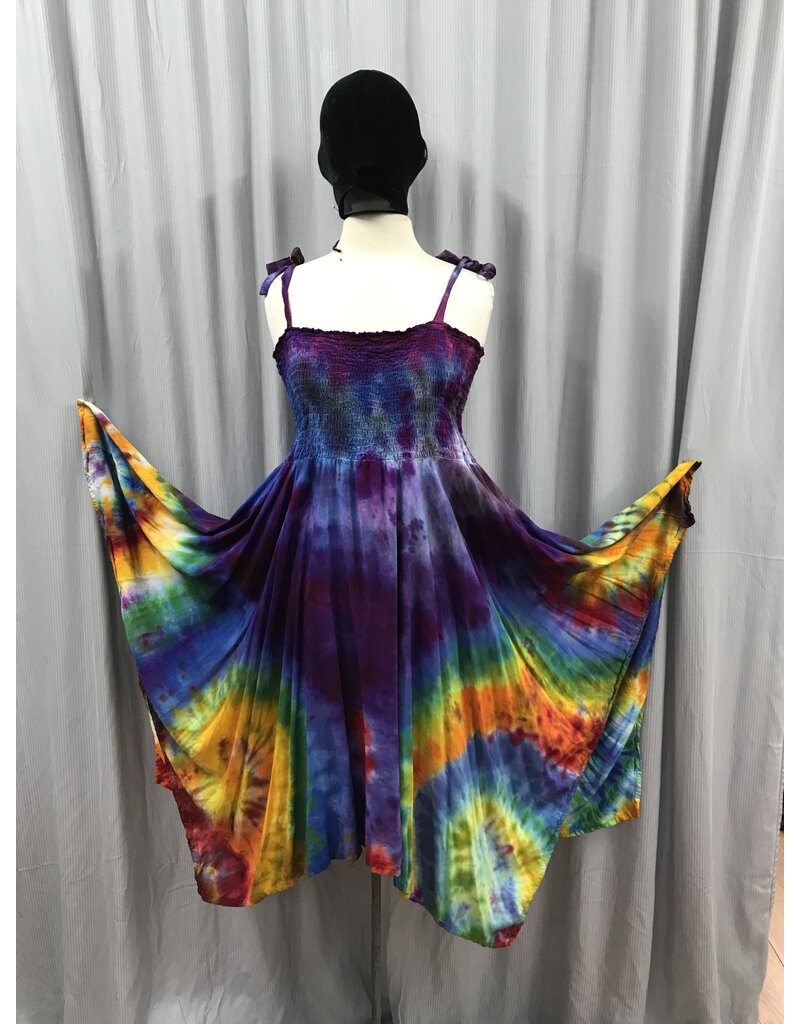 Cloakmakers.com K495 Rainbow Starry Night Hand Dye Dance Skirt/Dress
