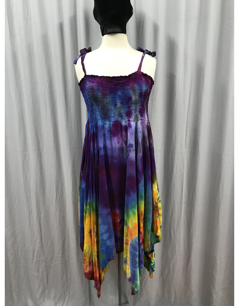Cloakmakers.com K495 Rainbow Starry Night Hand Dye Dance Skirt/Dress