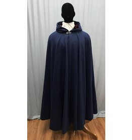 5035 Burgundy Taffeta Cloak w/ Black Velvet Hood Lining - Cloak & Dagger  Creations