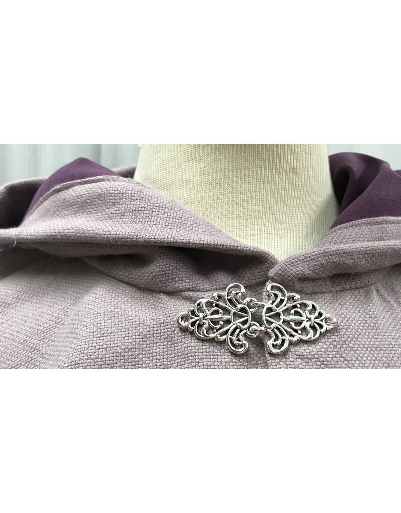 Cloakmakers.com 5041 - Lilac Purple Short Cloak w/Pockets, Purple Hood Lining