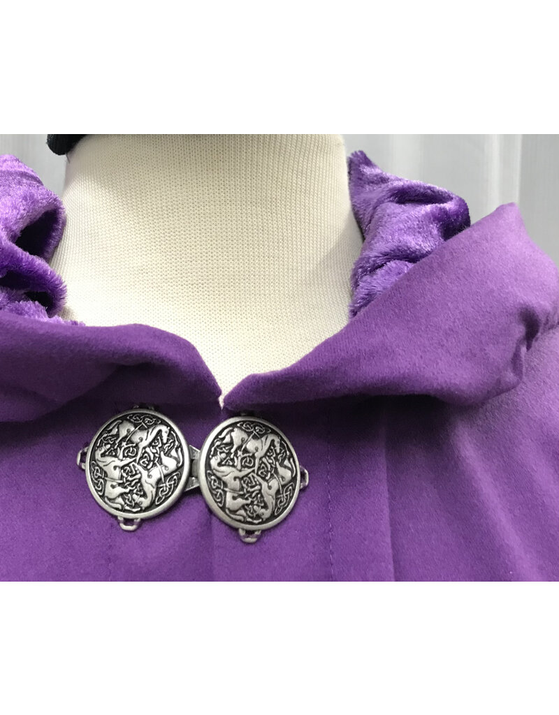 Cloak and Dagger Creations 5042 - Purple Cloak, Washable w/Purple Velvet Hood Lining