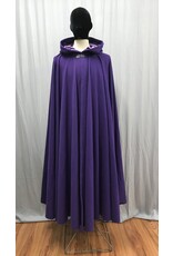 Cloakmakers.com 5053 - Purple Full Circle Cloak w/ Purple Velvet Hood Lining