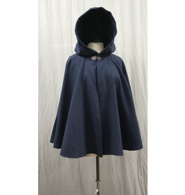 Cloak and Dagger Creations 5059 - Blue  Cloak w/ Dark Blue Velveteen Hood Lining