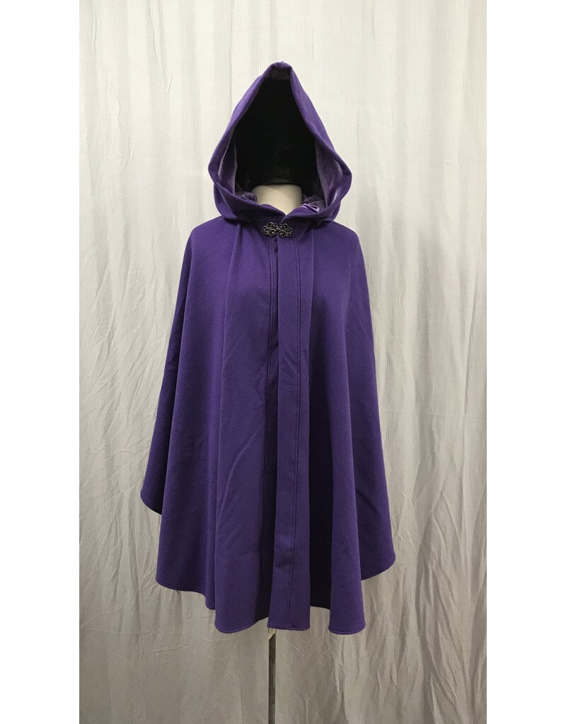 Cloakmakers.com 5060 - Purple Shaped Shoulder Ruana  Light Purple Hood Lining
