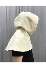 Cloakmakers.com H396 - Waterproof  Creamy White Hooded Cowl