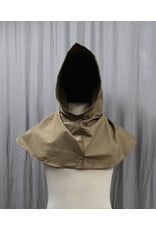 Cloakmakers.com H397 - Light Brown Hooded Cowl w/Pointed Hood
