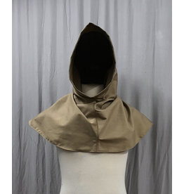 Cloak and Dagger Creations H397 - Light Brown Hooded Cowl w/Pointed Hood