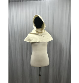 Cloak and Dagger Creations H394 - Waterproof Cream White Hooded Cowl