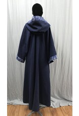 Cloakmakers.com R531 - Washable Blue Wizard Robe w/ Celestial Trim