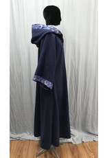 Cloakmakers.com R531 - Washable Blue Wizard Robe w/ Celestial Trim