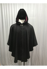 Cloakmakers.com 5093 - Black Commuter Cloak w/ Lined Hood